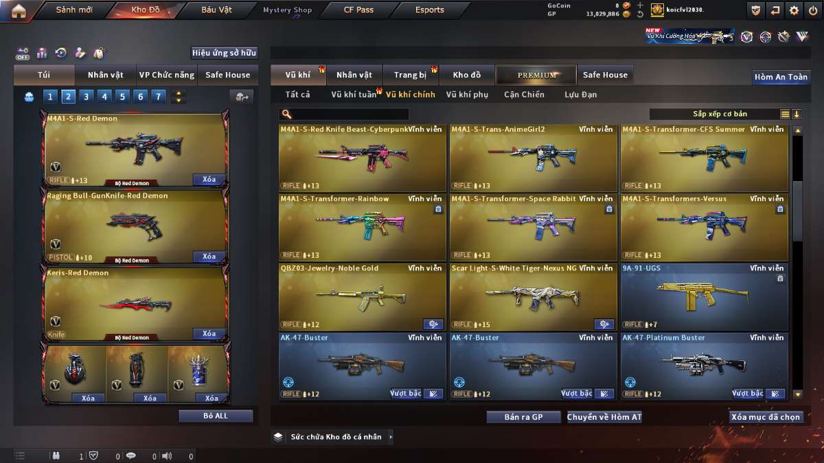 shop acc cf uy tin gia re